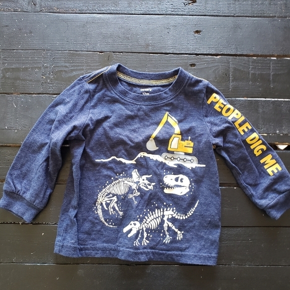 Carters Baby Boy Long Sleeve People Dig Me Tractor - Picture 1 of 1